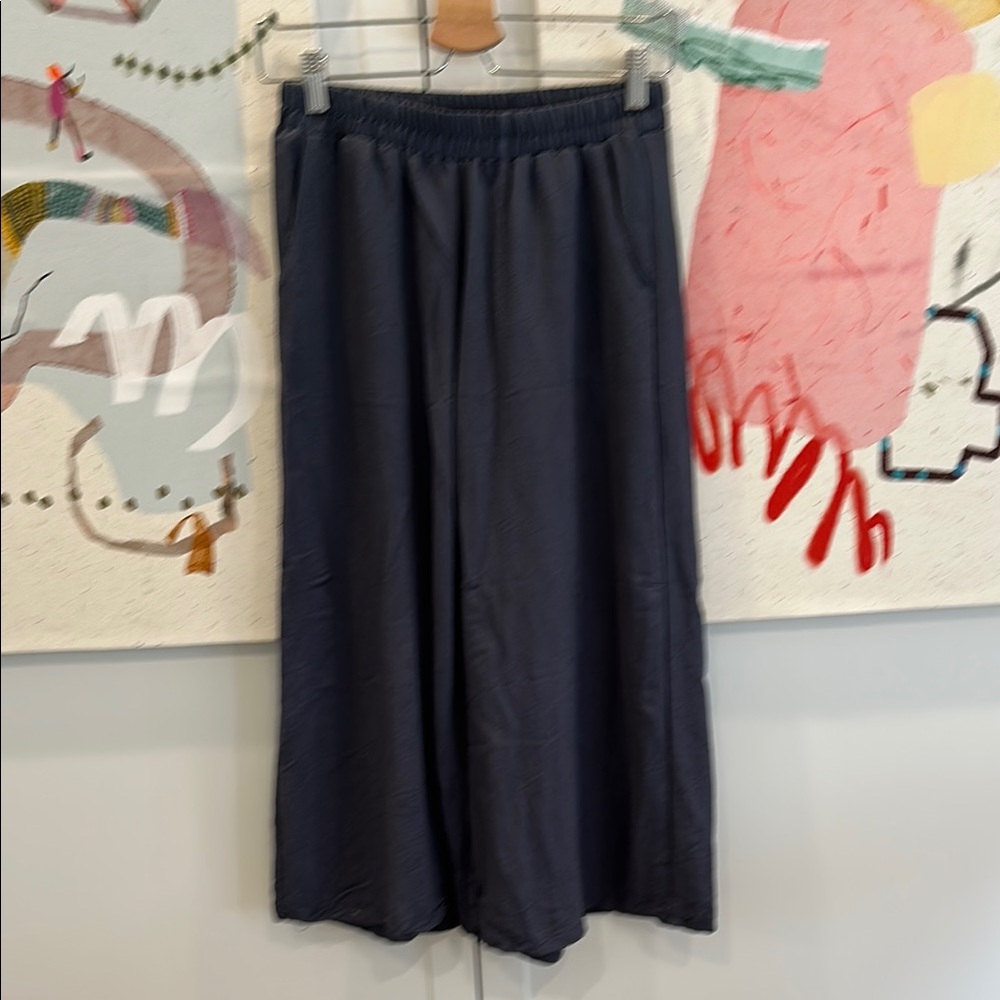 Dark blue linen set